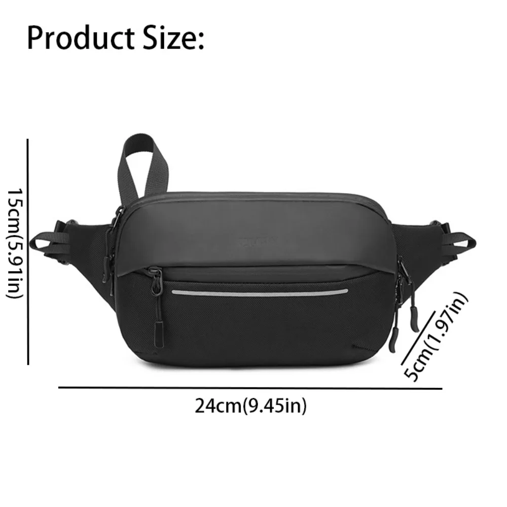 

Men's Bag Waterproof Shoulder Bag Multifunction Expandable Crossbody Sling Bag Fashionable Simple Design Messenger Bag Outdoor