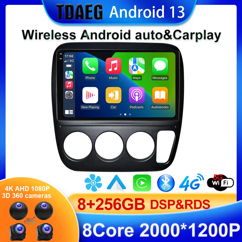 

Android 13 For Honda CR-V CRV 1996 1997 1998 1999 2000-2006 Car Radio Multimedia Video Player Navigation GPS No 2din 2 din DVD