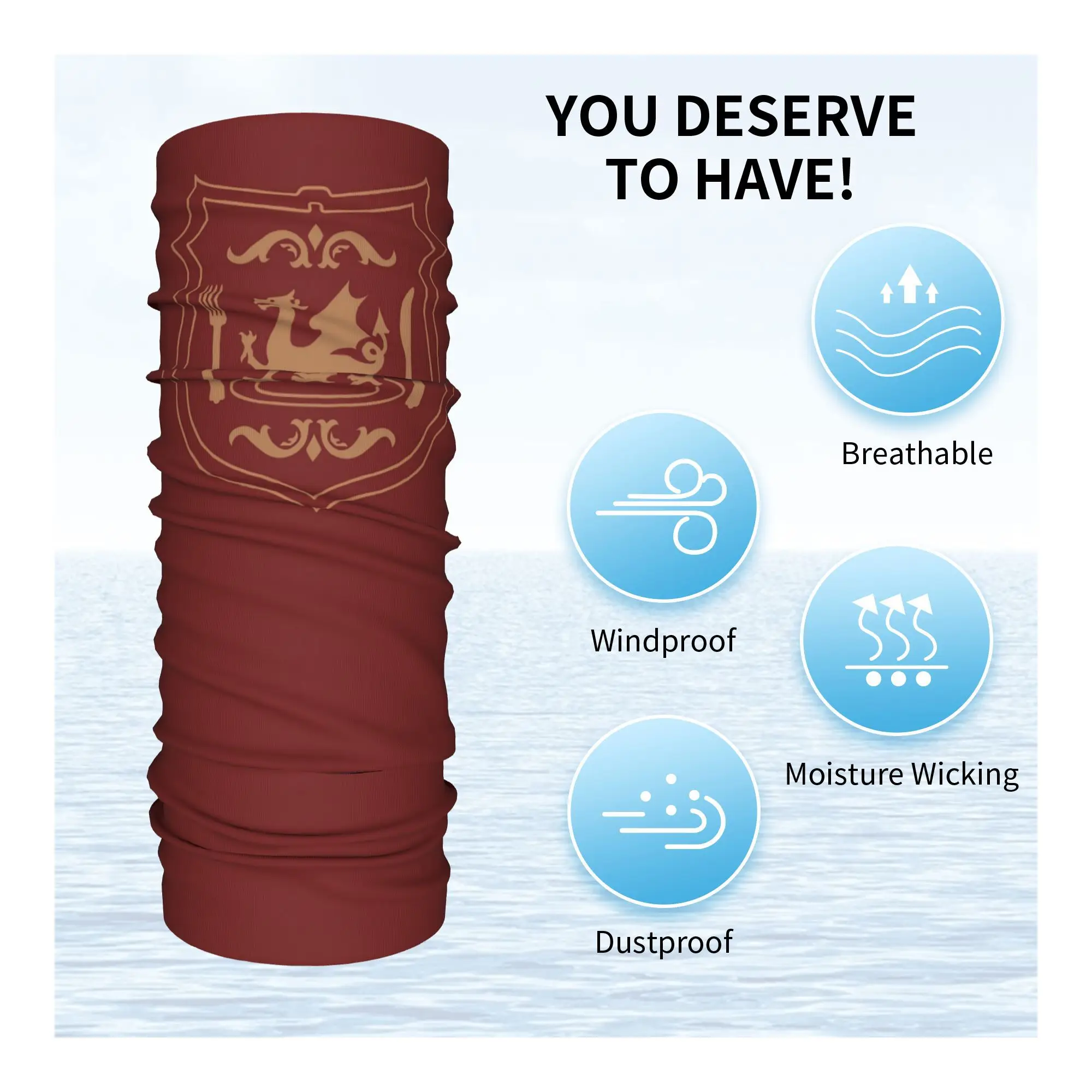 شعار الزنزانة (الإصدار المثالي.) الزنزانة ميشي عارضة المحملة باندانا الرقبة الجراب وشاح سحري متعدد الوظائف أغطية الرأس المشي لمسافات طويلة الصيد