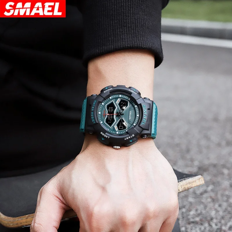Smael Smael 학생용 방수 다기능 전자 시계, 야외 스포츠, 신상, 핫 세일