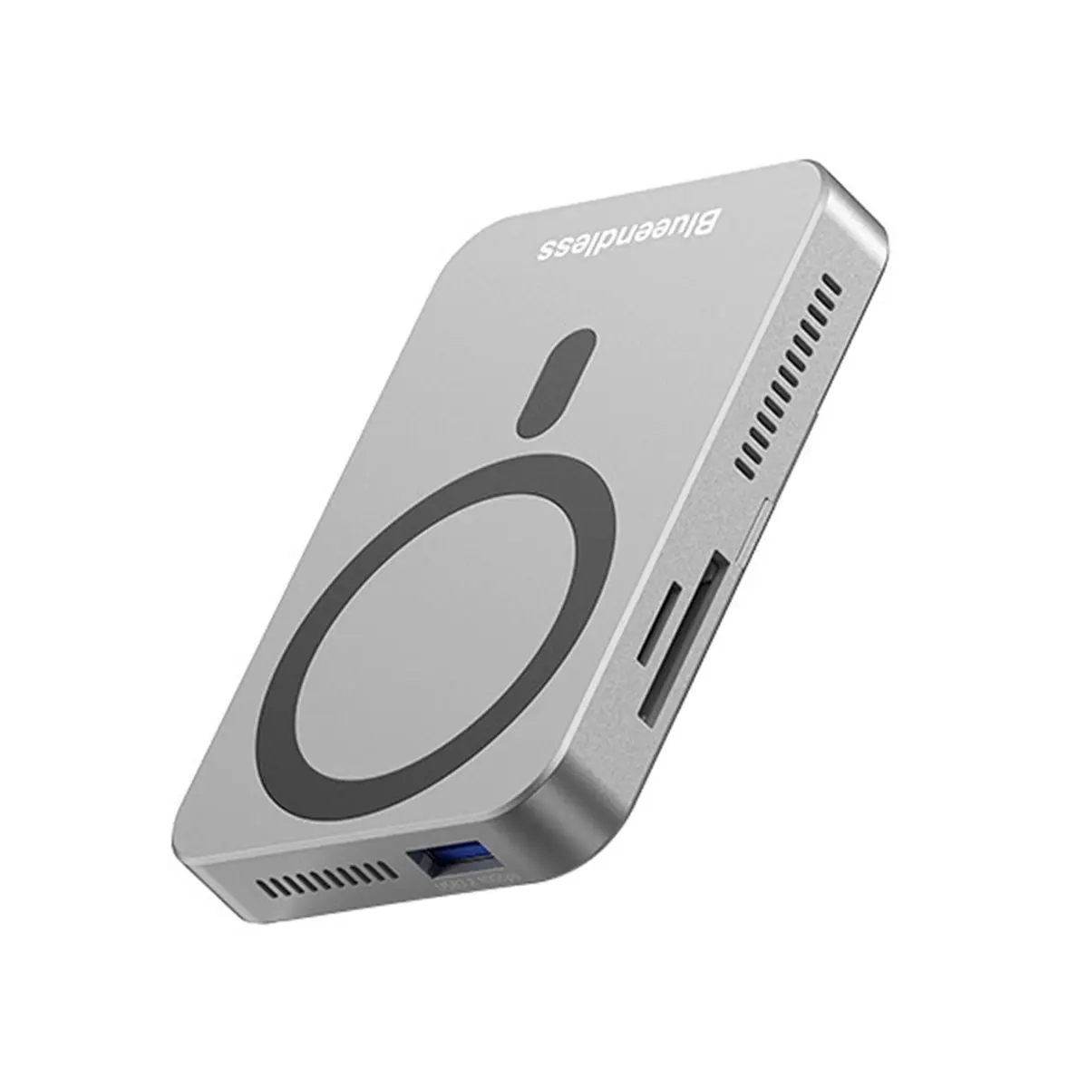 Welcome Deal- USB-C Docking Station Magnetic 10Gbps M.2 NVMe SSD Enclosure with Cooling Fan PD100W USB3.2 SD3.0/TF3.0