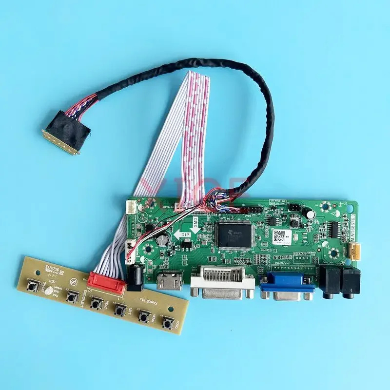 Controller Driver Board Fit B156XTN02 B156XTN03 HDMI-Compatible LVDS 40 Pin Laptop Display VGA DVI Audio 15.6