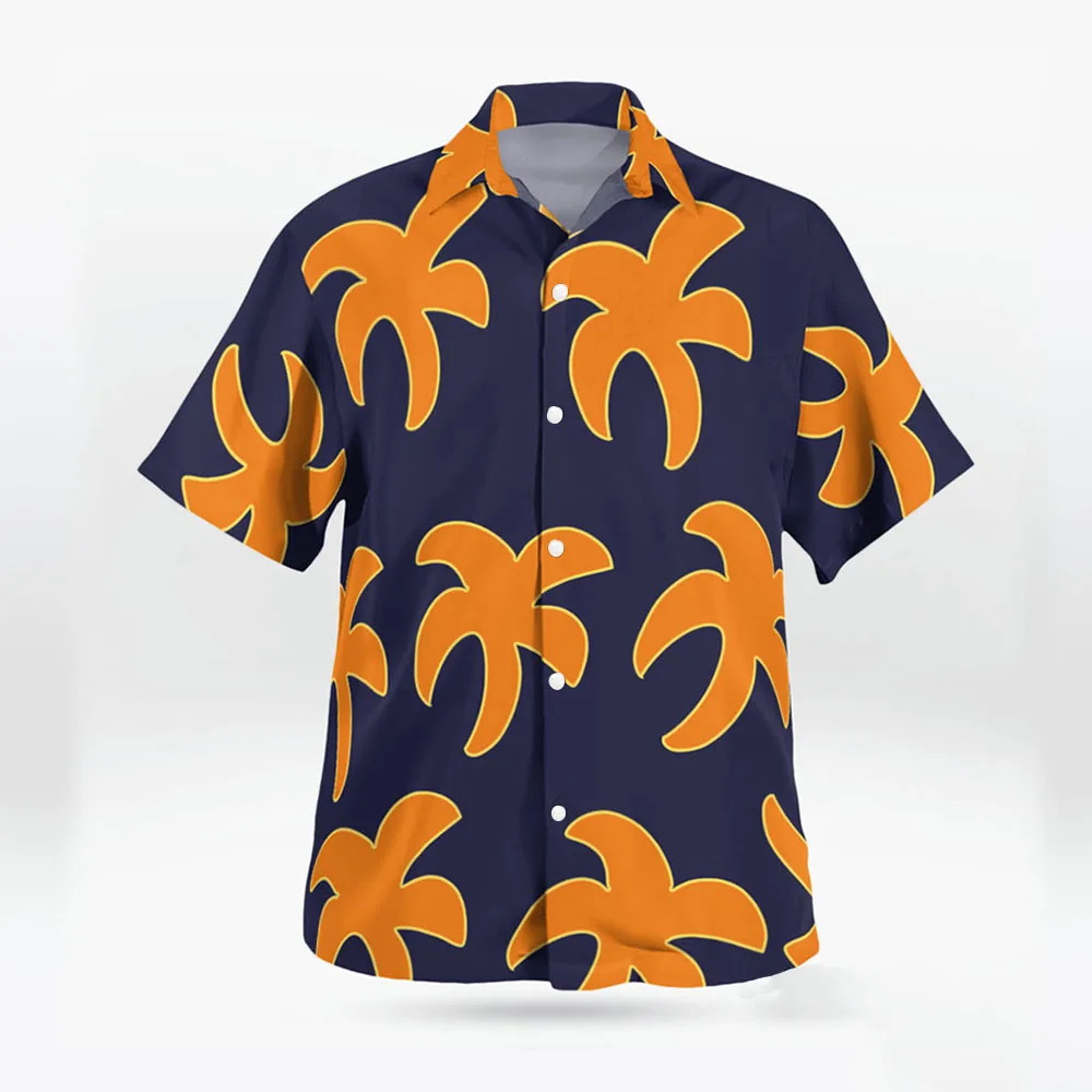 Men Women Button Up Shirt Hawaii Design Graphic Print Pattern Shirts Streetwear Unisex Short Sleeve Casual Fashion Tops Merch