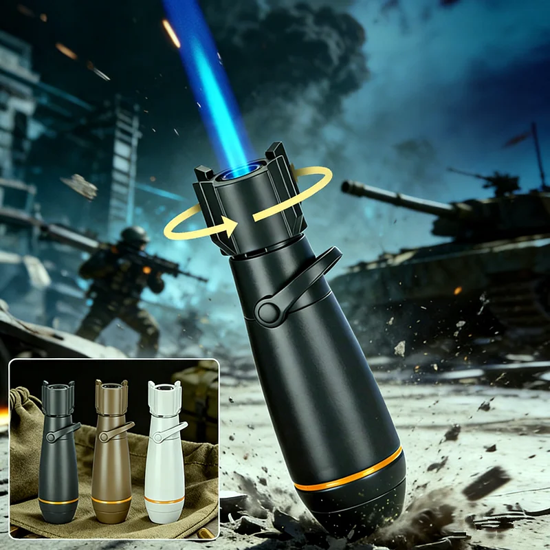 

Creative Shell Design Torch Lighter Windproof Blue Jet Flame Cigar Lighter Refillable Butane Gas Lighters Smoking Accessories