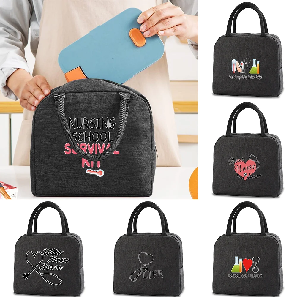 Lunch Bag Cooler bag Thermal Cold Food Container School Trip Picnic Men Women Kids Dinner Handbag Insulated Portable Canvas box