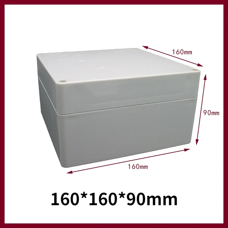 160 * 160 * 90 Waterproof Electrical Plastic Shell F5 Sealed Shell Electrical Indoor and Outdoor Junction Box ABS