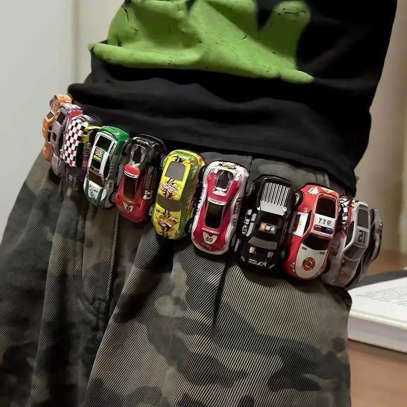 Nouvelle ceinture de voiture de course Dopamine Belt, style célébrité japonaise et coréenne, pour femme, colorée, ludique et amusante, avec décorations 'Spicy Girl'