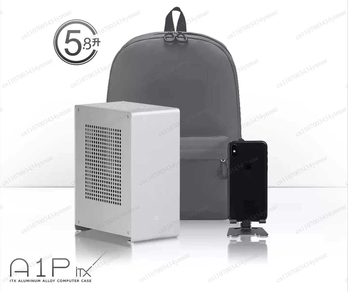 A1P Mini‑ITX Computer Chassis All Aluminum Alloy Compact PC Case Support FLEX 1U Power Supply