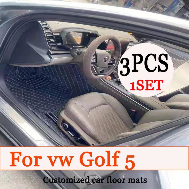 

Car Floor Mats For VW vw Golf 5 MK5 2008 2007 2006 2005 2004 Carpets Foot Pads Accessories Interior Rugs Replacement