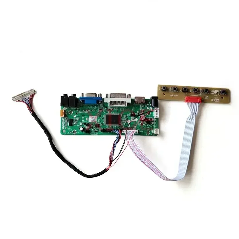 Placa controladora de pantalla LCD, Compatible con HSD100IFW4, HSD101PFW2, DVI, VGA, 10,1 pulgadas, 1024x600, matriz, Kit de bricolaje, LVDS, 30 Pines, HDMI