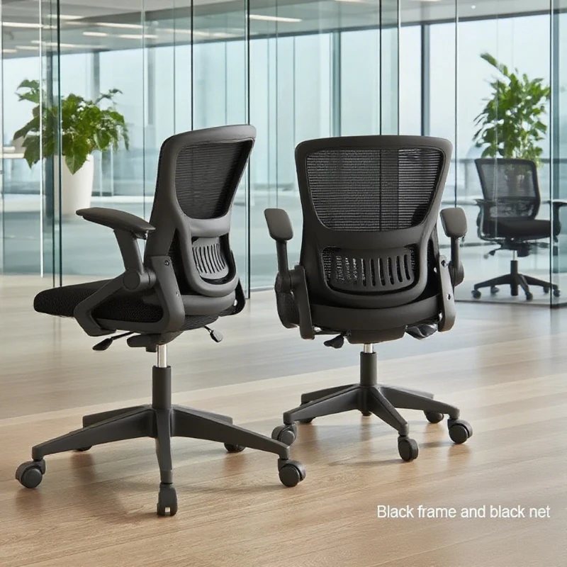 كرسي مكتب مريح قابل للتعديل مسند الذراع كرسي داعم للفقرات القطنية شبكة مسند الظهر قطب كرسي دوار Bureaustoel المنزلية مكتب المورد