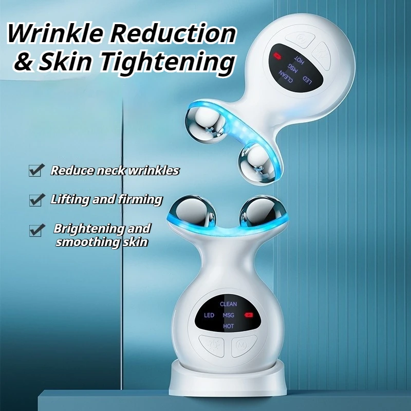 Portable Facial Massagers Vibrator Skin Care Machine Womens Beauty Face Lifting Equipment Microcurrent Neck Massage Device