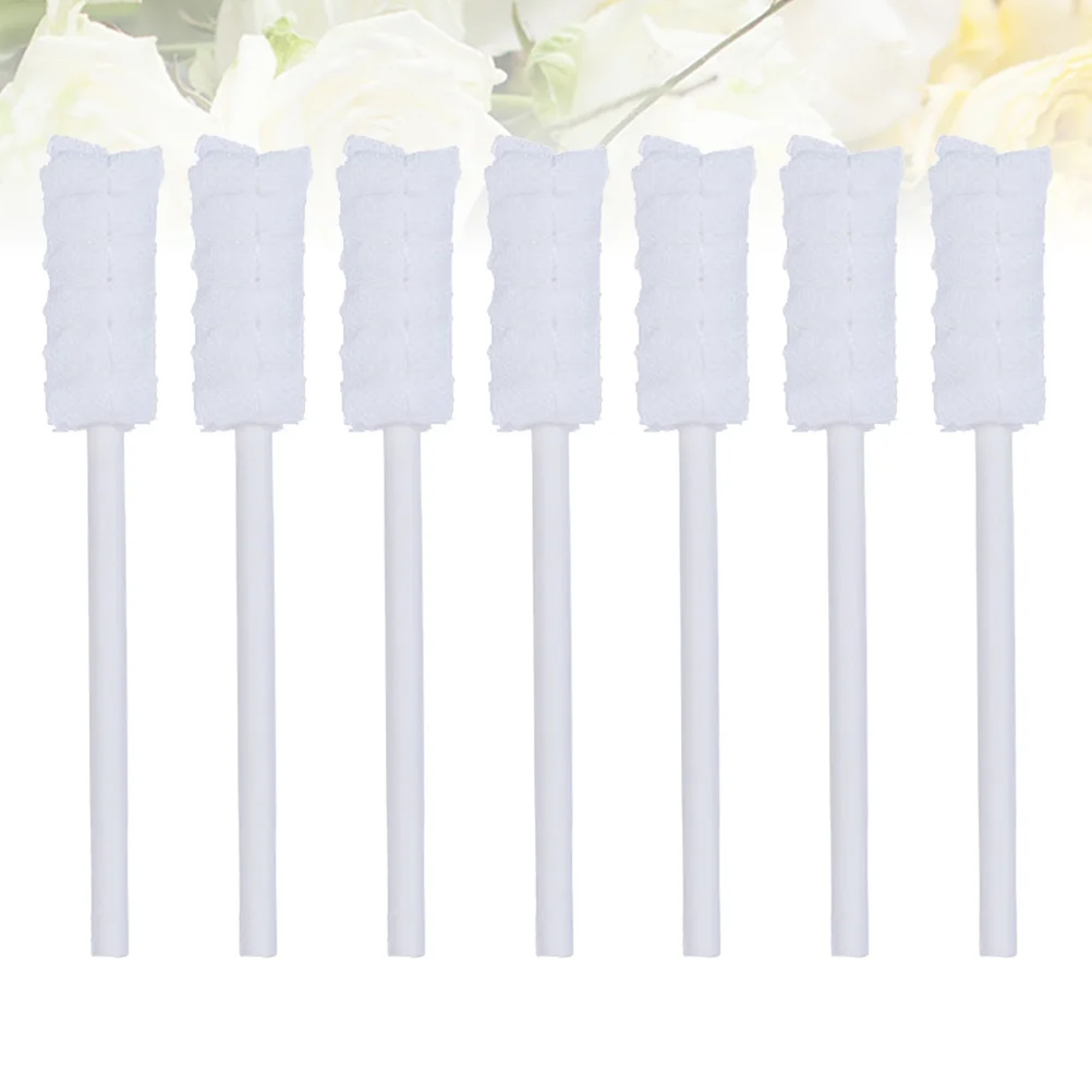 

10 шт., впитывающие марлевые щетки для ухода за полостью рта, одноразовые чистящие тампоны с длинной ручкой, мягкие, безопасные для маленьких девочек и мальчиков