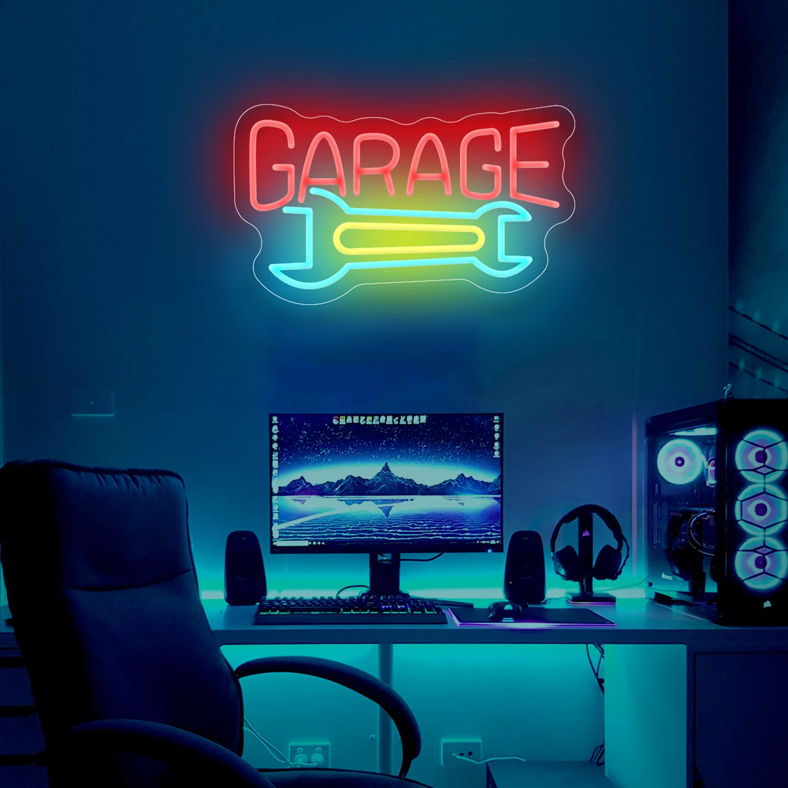 GARAGE светодиодная неоновая вывеска USB с регулируемой яркостью неоновая вывеска для Gameroom спальня бар гостиная подарок на день рождения украшение стены
