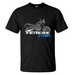 2024 Men T Shirt Casual Yamahas Tenere 700 Motorcycle ADV Riders T-shirt Graphic Summer Short Sleeves 100% Cotton S-3XL Cool Tee