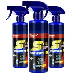 Espray de recubrimiento cerámico 3 en 1 para reparación de pintura de coche, limpiador de pintura de pulido hidrofóbico automotriz, 500ml