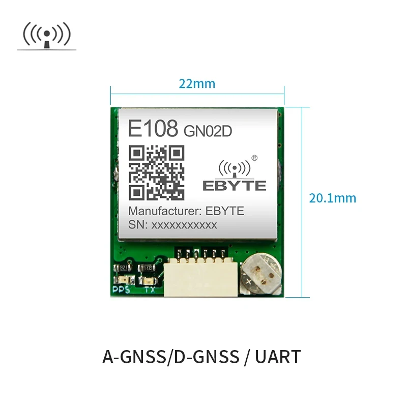 GPS Module E108-GN02D 10Hz BDS/GLONASS Multi-System Joint Positioning Wireless Satellite Position