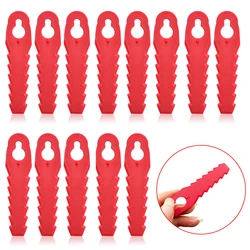 10/20pcs 10x5mm Replacement Trimmer Plastic Blade for Cordless Grass Trimmer Lawnmower Mower Head Strimmer Tool Accessories