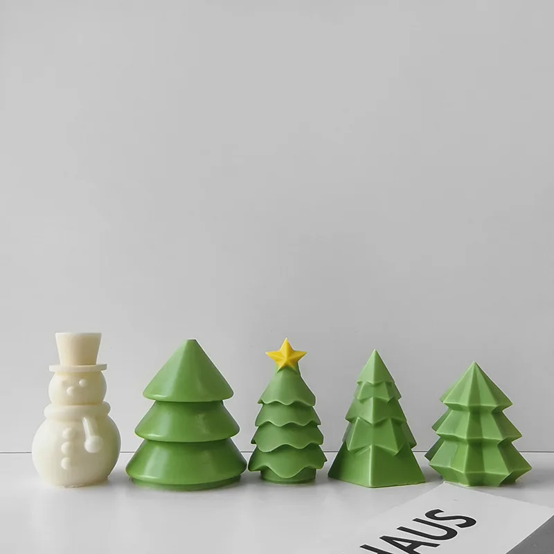 Reusable Christmas Tree Mold Ornament Non-Stick Festive Candle Mold Undefined Cake Mold For Christmas Gifts New 2025