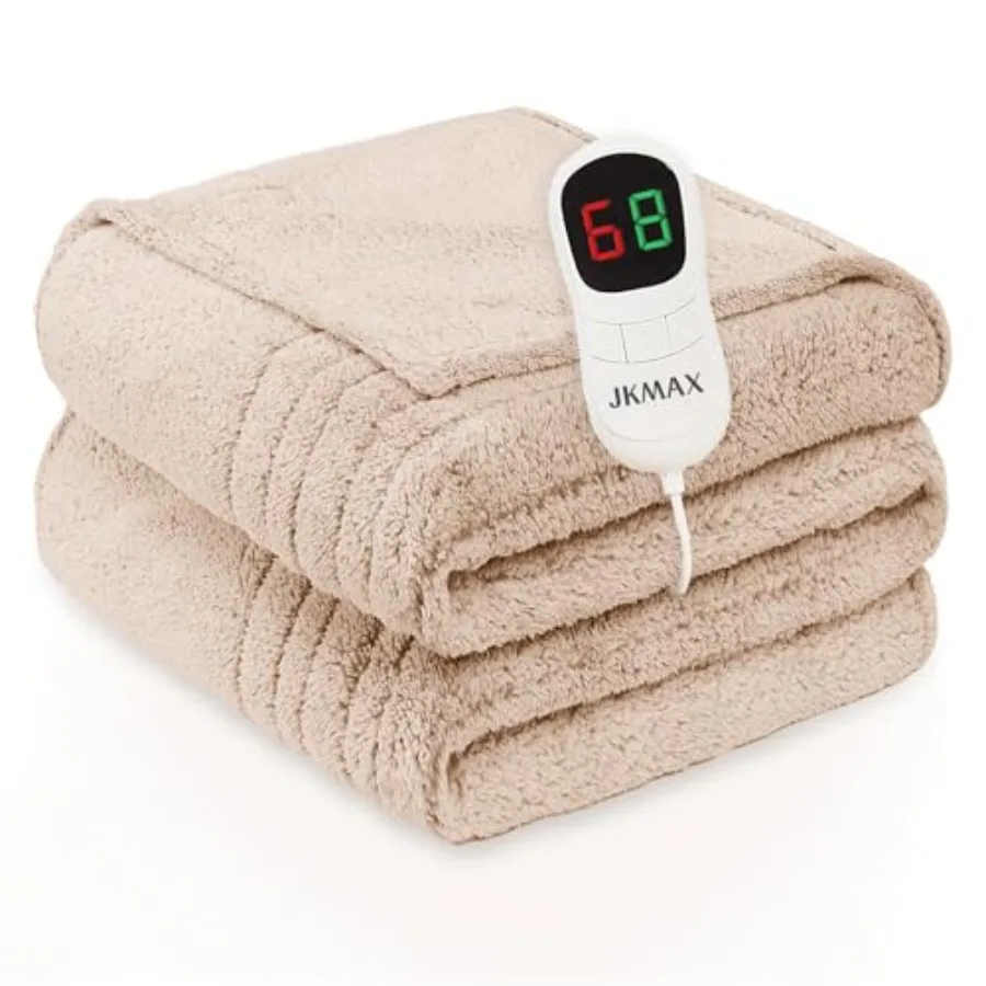 

Электрическое одеяло с подогревом размера King Size - 100"x90" (254x229 см) из фланели, с 10 уровнями нагрева и 5 режимами таймера, защита от перегрева