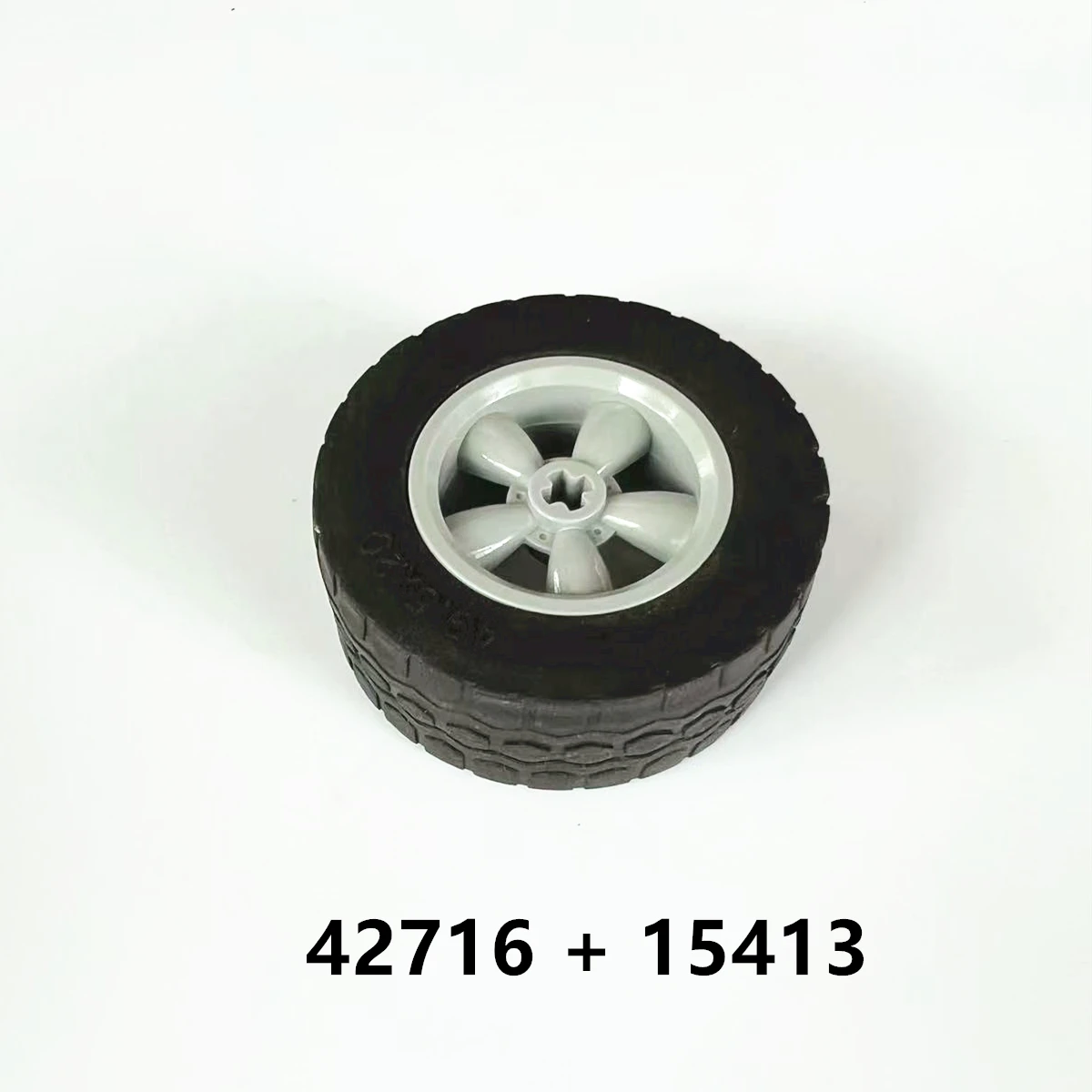 Building Block 42716 Wheel 30.4mm D. x 20mm with No Pin Hole and 5 Large Spoke For Tyre 15413 44309 55976 70695 MOC Set