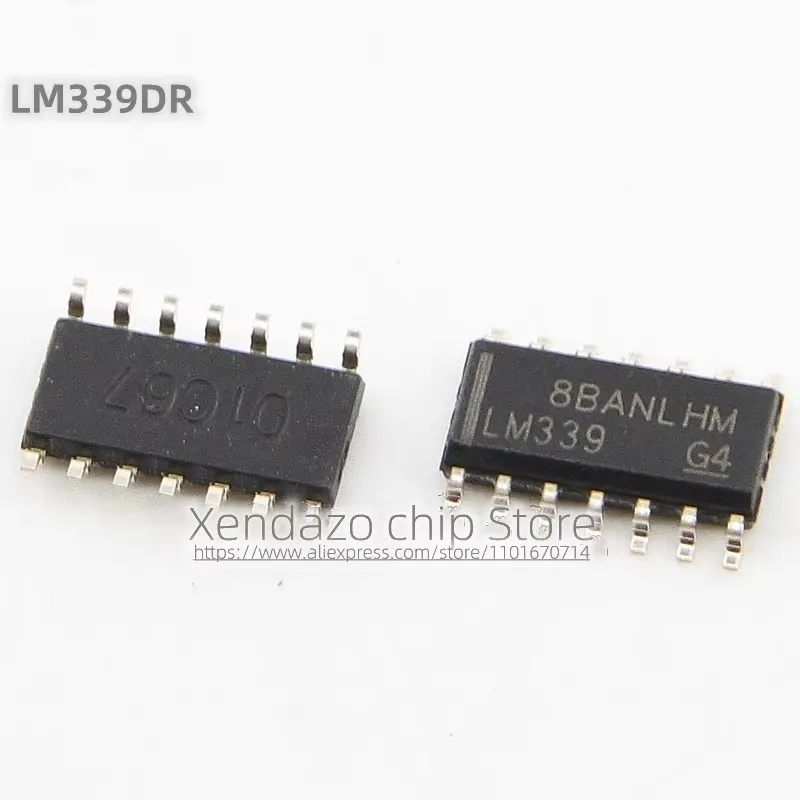 50pcs/lot LM339DR LM339 SOP-14 package Original genuine Quad voltage comparator chip