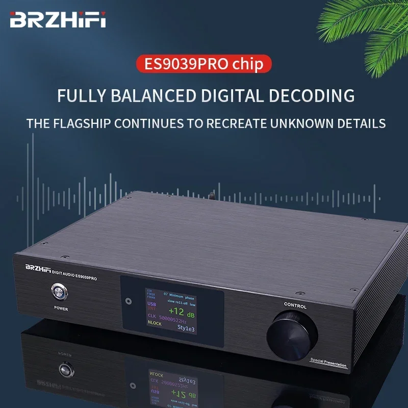 In stock BRZHIFI Home Audio Amplifier Fully Balanced Digital Decoding ES9039PRO Chip Digital Audio Player Music Streamer