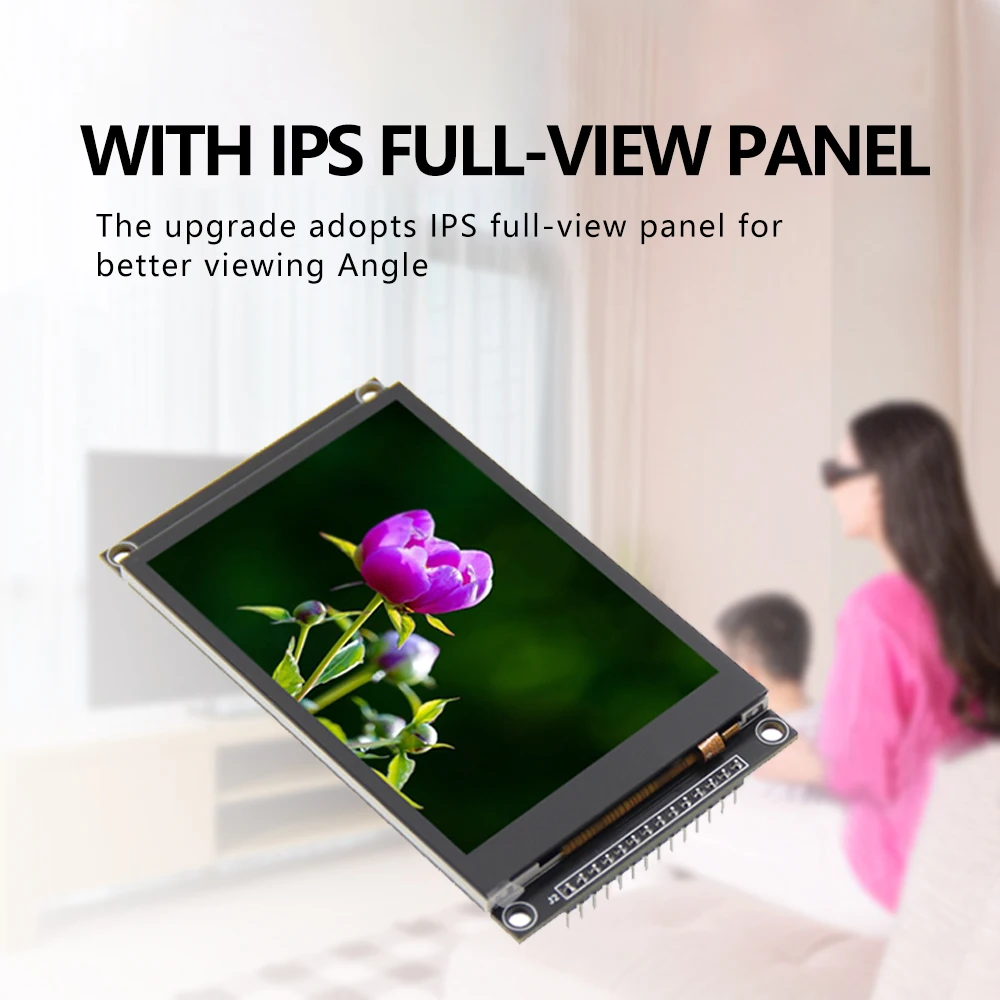 

Diymore TFT Display Module 3.5 Inch LCD Capacitive Touch Screen 320*480 IPS Use 4W-SPI Serial FT6336U Linkable 5V Microcontrolle