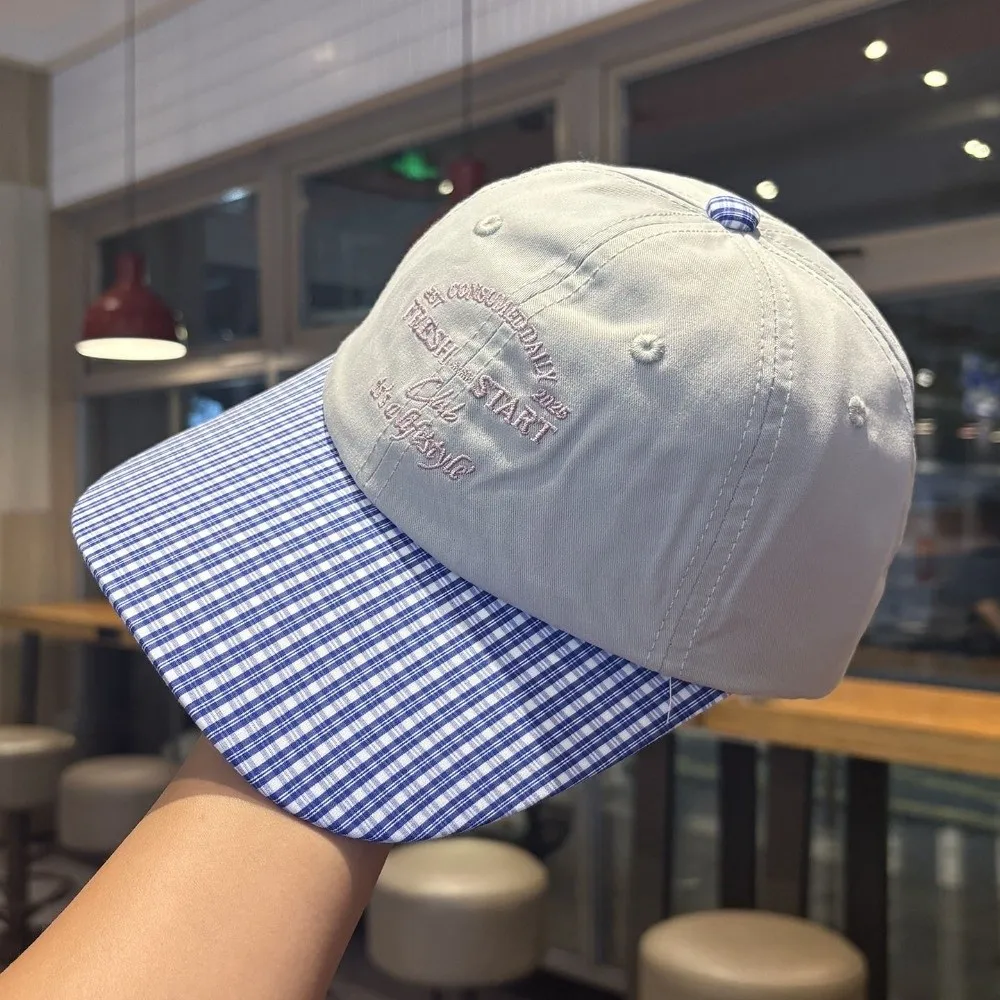 العصرية الكورية قبعة بيسبول منقوشة الربيع الصيف بلغت ذروتها قبعة إلكتروني التطريز قناع Snapback قبعة المرأة