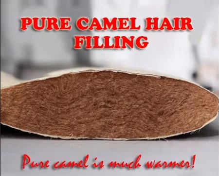 Picture 3: 100% Pure Camel Hair Fill Comforters Cotton Quilted Blanket Twin/Single Bedspread All-Season Bedding Quilt 150x200cm & 180*220cm
