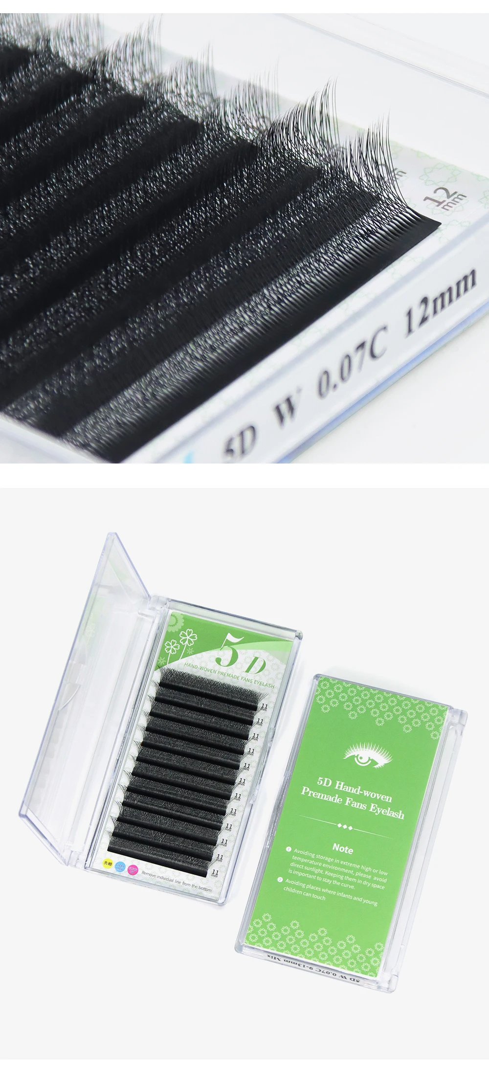 GAHAMACA W-förmige Wimpernverlängerung 3D/4D/5D YY Wimpernverlängerungen vorgefertigte Volumenfächer natürliches Licht Kunstnerzwimpern Zubehör – Detail 7