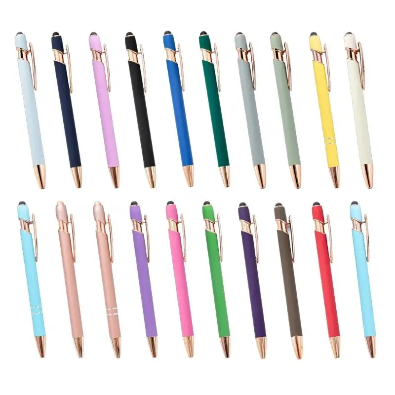 

20Pcs Metal Ballpoint Pen Retractable Ballpoint Pen Business Signing Pen Smooth to Write for Hotel Reception Office Dropship