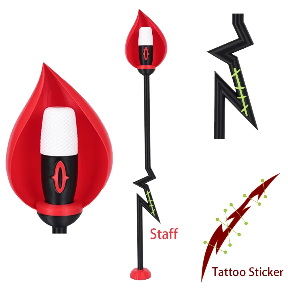 

Аластор Косплей Чехол для микрофона Персонал Радио Палочка Палочка Хвост Опора Hazzbin Hotel Cos Трость Персонал Трость Костюм Хэллоуин