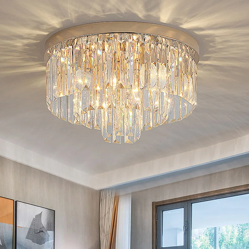 

Latest luxury modern round crystal LED pendant light for living room, dining room indoor bedroom high-end lighting fixtures