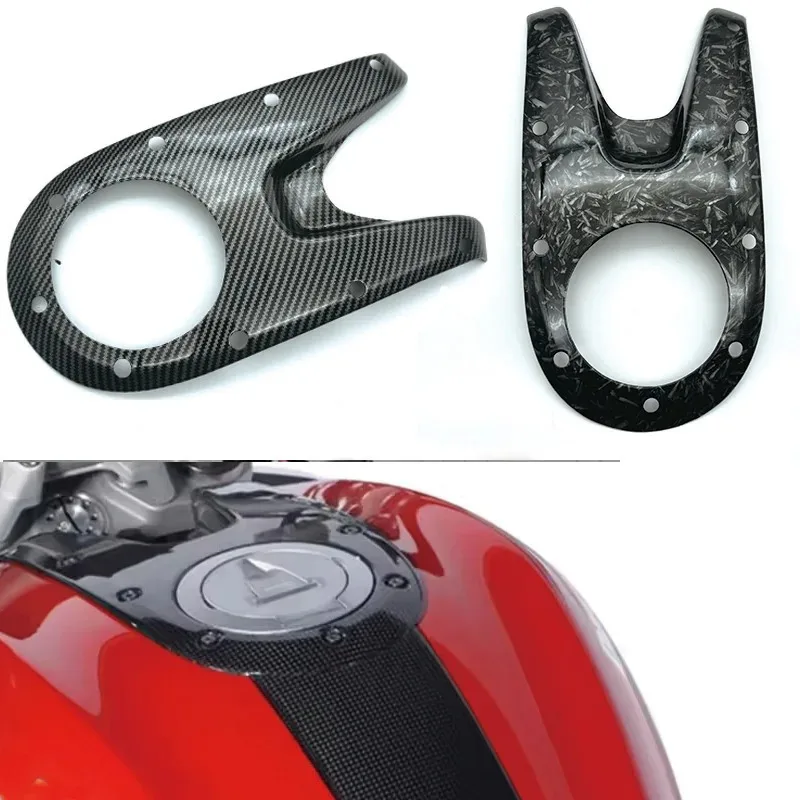 For DUCATI Monster 696 796 1100 2008-2012 2014 Motorcycle Carbon Fiber Fuel Tank Top Cover ABS Plastic Accessories