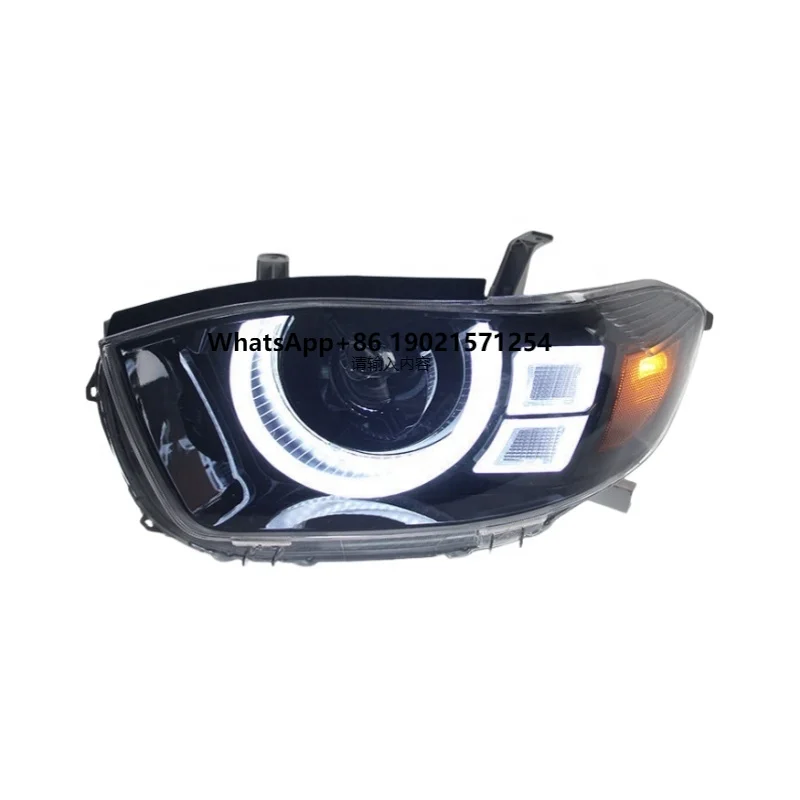 

Modified Led Head Lights Car Front Head Lamp Headlight of Defender Design Front Head Lamps for Highlander 2009 Body Kit