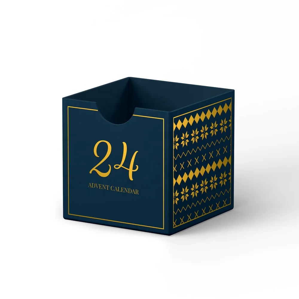 Customized queryCustom Design Advent Calendar Empty  Cardboard Paper Packaging Christmas Advent Calendar Box for Gift Beauty Cos