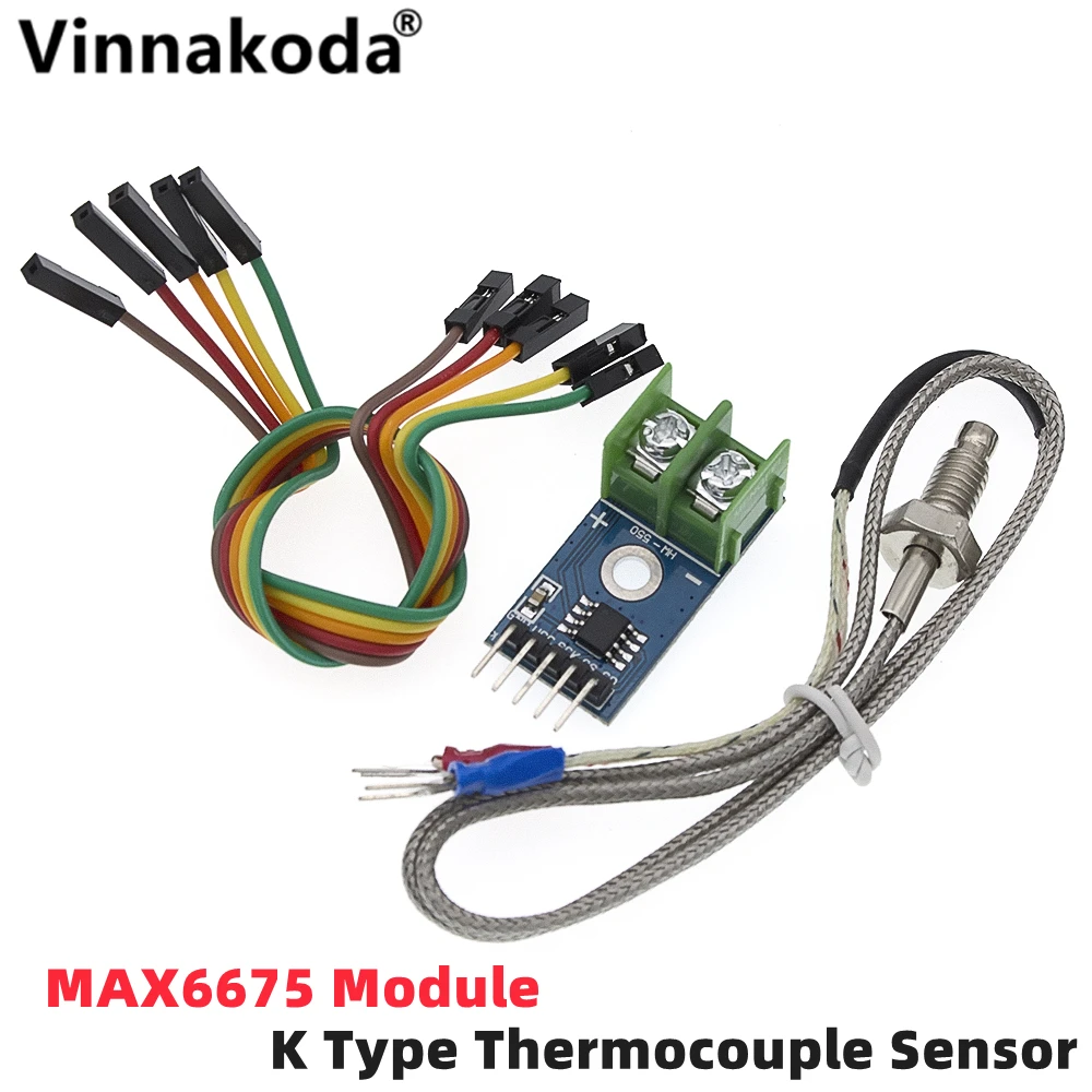 

MAX6675 Module + K Type Thermocouple Sensor Temperature Degrees for Arduino