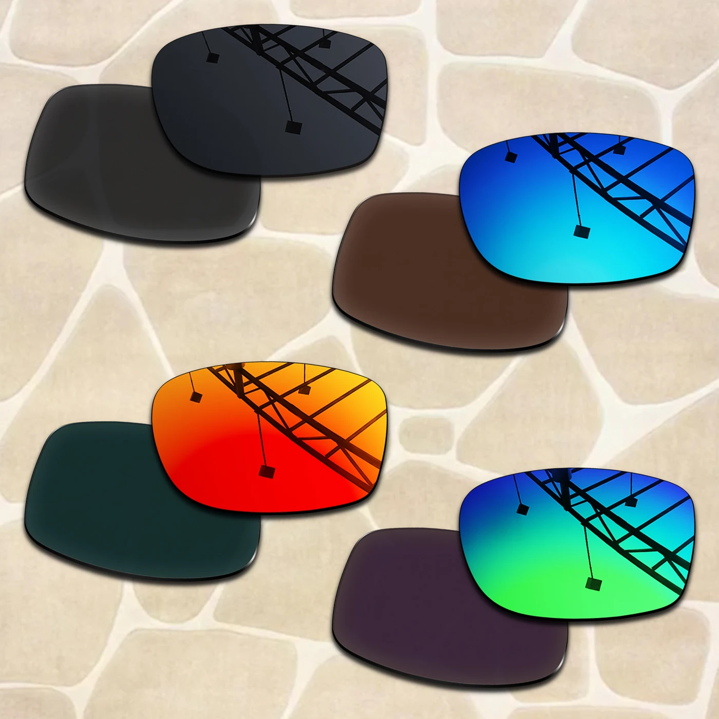 

Wholesale Replacement Lenses for RB3445 61mm Sunglasses Frame Anti-Scratch UVA UVB UVC Lens Replacement