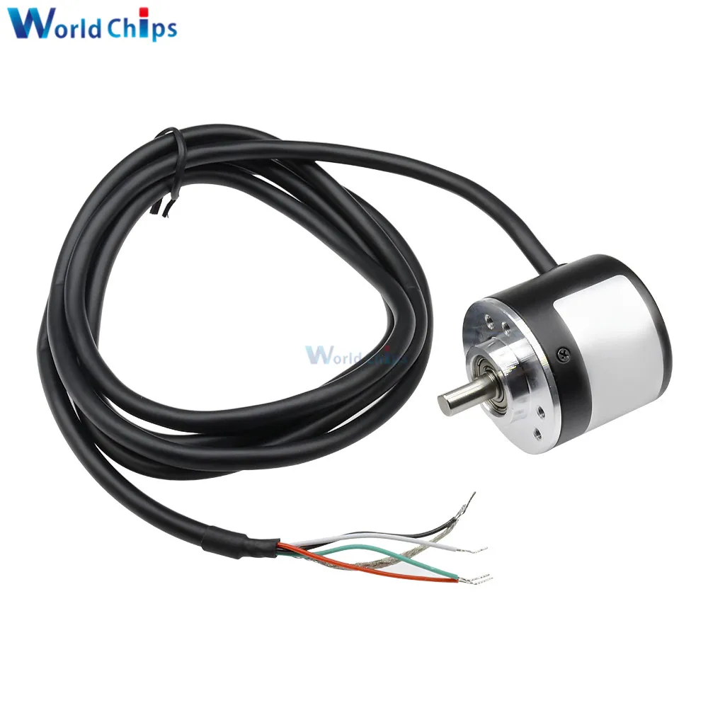 Pulsen Incrementele Optische Encoder 100P/R 200P/R 360P/R 400P/R 600P/R 1000P/R 1024P/R Ab 2-Fase 5-24V Encoder 6Mm Shaft