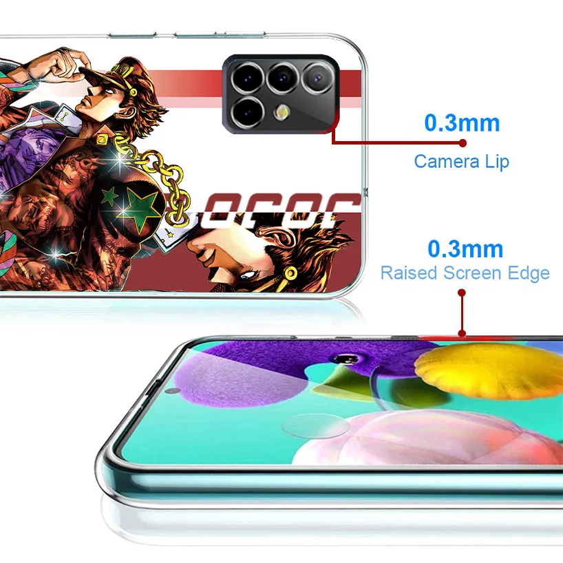 JoJo Bizarre Adventure Anime Phone Case For Samsung Galaxy A15 A14 A13 A12 A55 A54 A53 A52 A35 A34 A33 A32 A25 A24 A23 A22 A05S