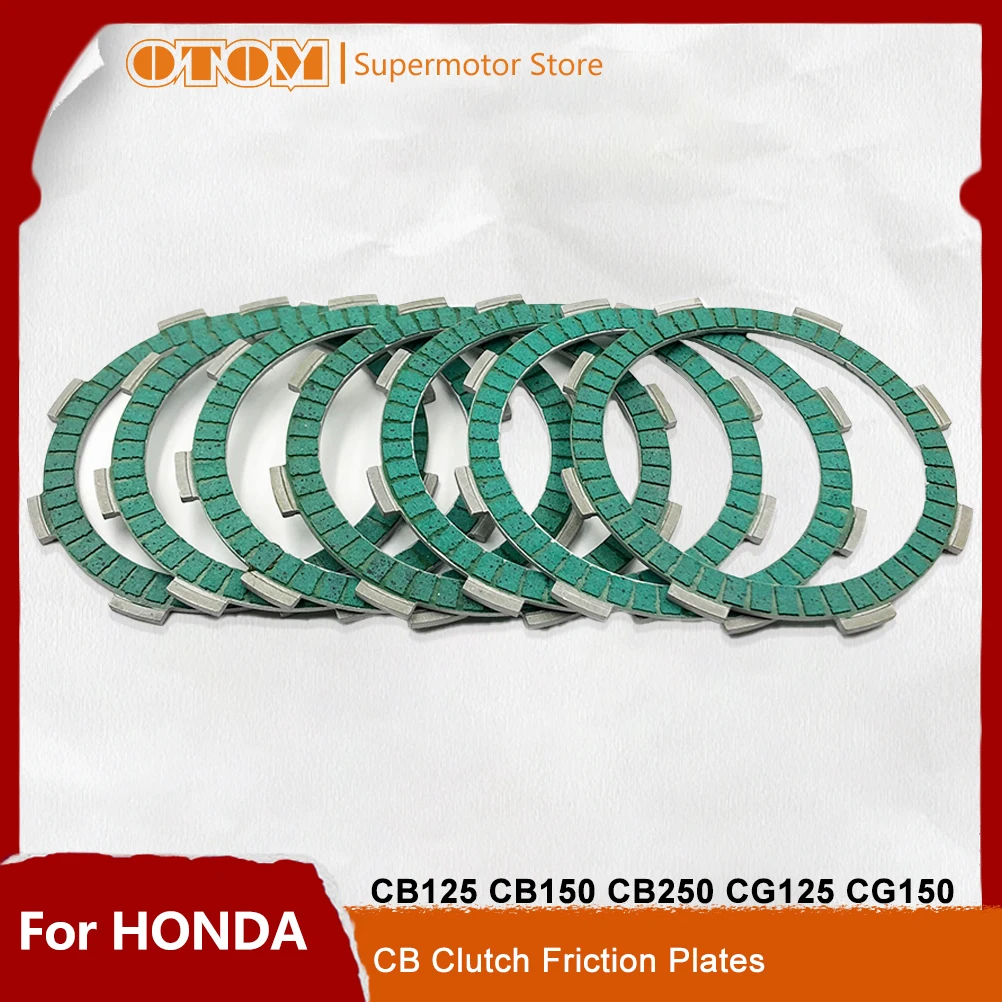 Motorcycle Accessories Clutch Friction Plates Disc Kit Paper Based For HONDA ZONGSHEN LONCIN CB125 CB150 CB250 CG125 CG150 KAYO