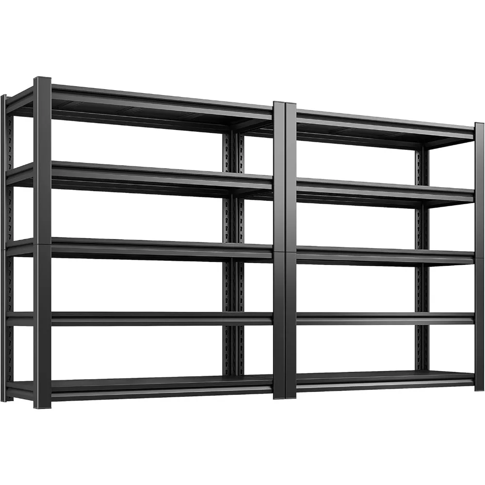 

Garage Shelving 3000 LBS Storage Shelves Adjustable Heavy Duty Shelving Units and Storage Rack for Garage, Basement,2 Pack