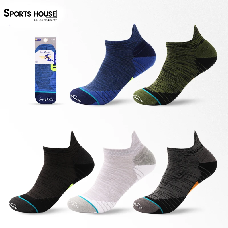 SPORT'S HOUSE Spring and summer men's thin running socks Wicking sweat breathable fashion outdoor sports boat socks