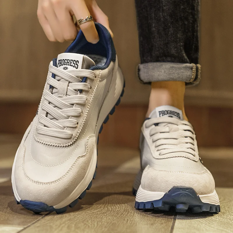 

Men's Shoes Breathable All-match Mesh Shoes Casual Sports Trendy Shoes Men's All-match Wear-resistant Running Shoes for Men