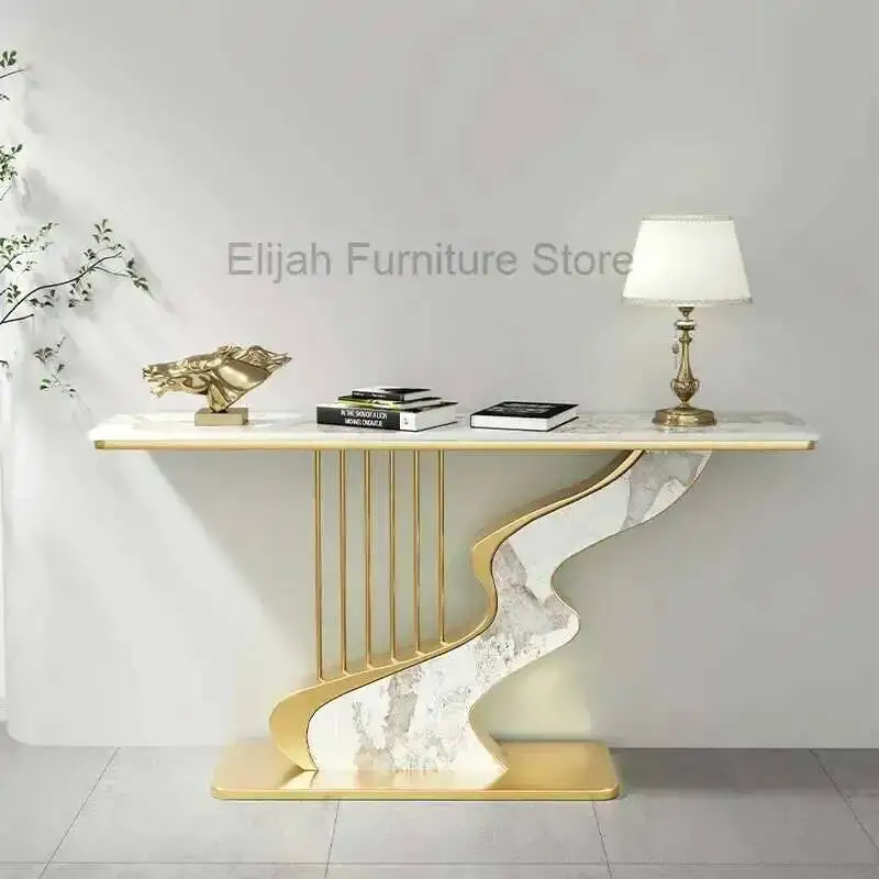 

Console Midcentry Vintage Marble Tables Modern Entrance Luxury Console Tables Hallway Modular Tavolo Living Room Furniture