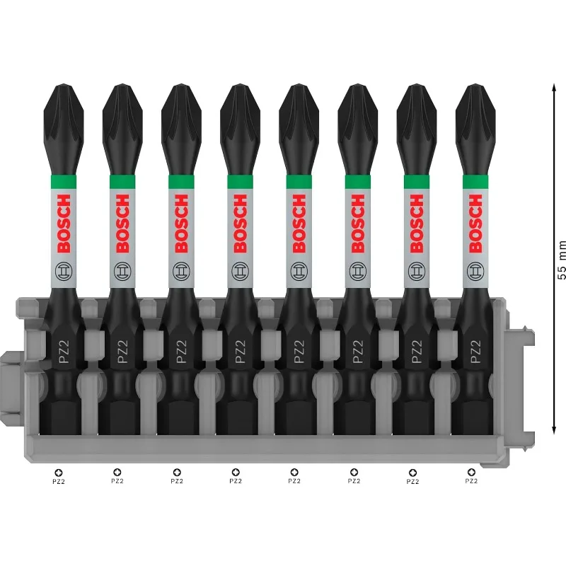 BOSCH 2608522331 Professional 8pcs Screwdriver Bit Set With Impact Control PZ2 Bits Impact Drill Accessory Bosch Accessories