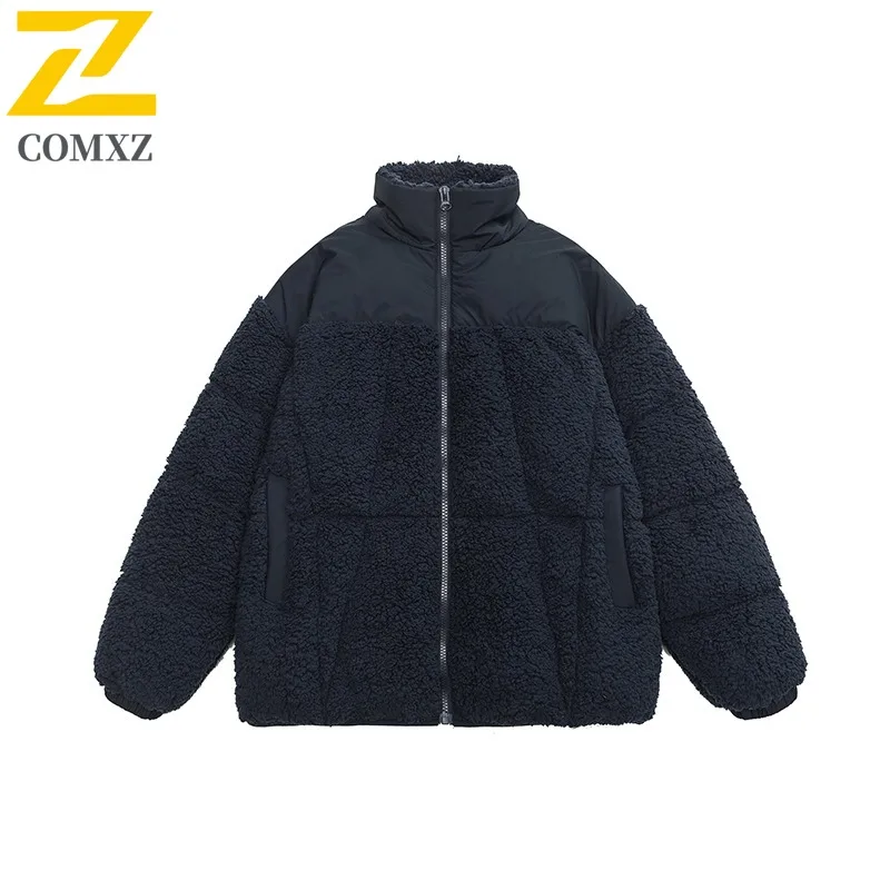 COMXZ Men Bread Jacket Casual 2025 Travel Snow Lightweight Cold-Resistant Ski Padded Jacket Comfortable Street New Parker Coat