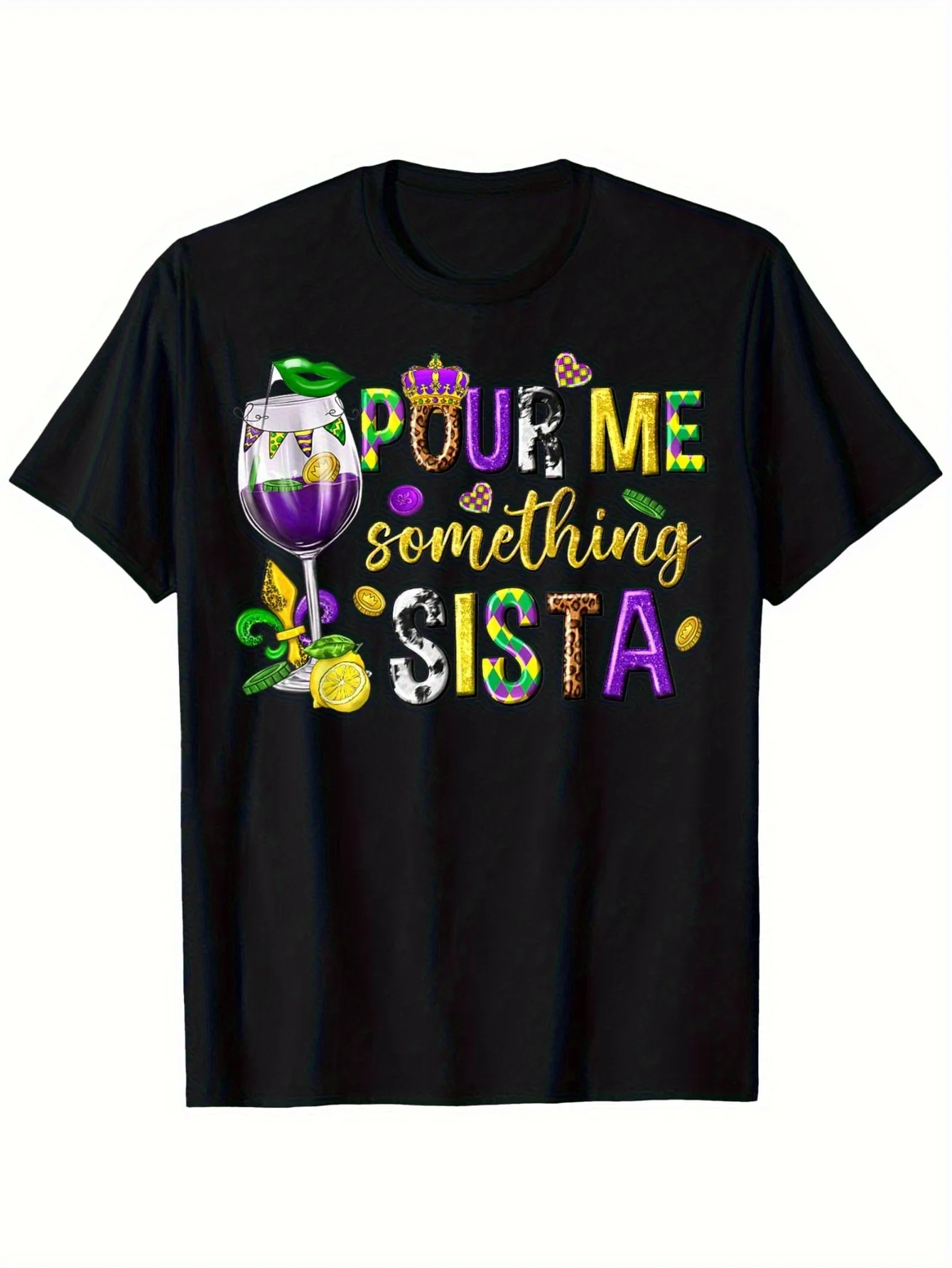 Women's Fashion Printed T-Shirt for Daily Outings and Holiday Gatherings, Regular Length, All-Season, Women's Clothing