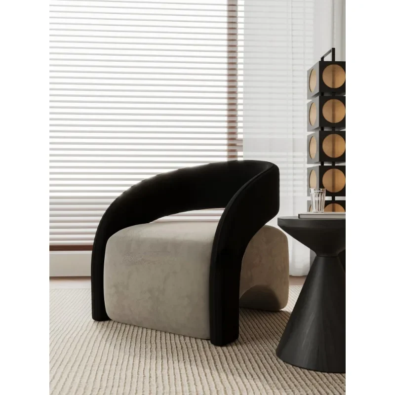 single chair living room single sofa leisure chair light luxury curved balcony chair small apartment